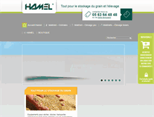Tablet Screenshot of hamel-france.com